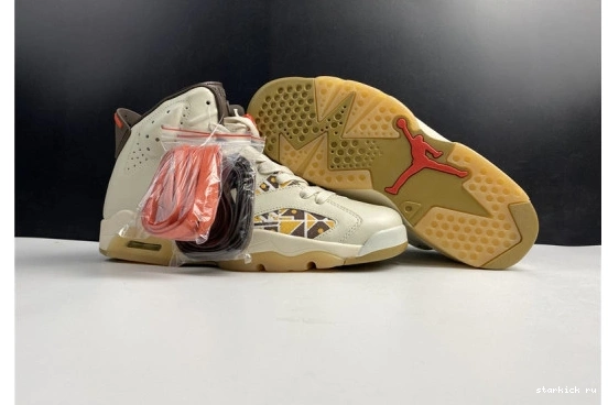 Retro Sail CZ4152-100 (2020) Quai54 Air 6 CZ4152-100 Brown Jordan 1102